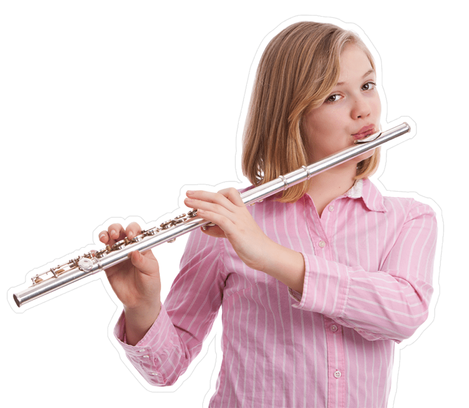 Child Playing Flute, online music education