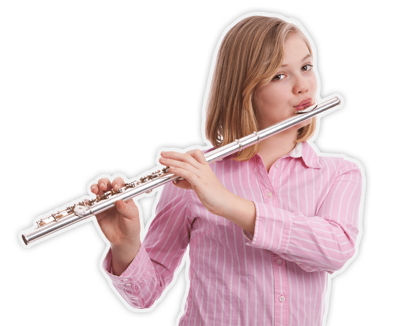 Child Playing Flute