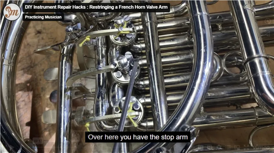 Screenshot 2024-08-30 111252 French Horn Valve Restringing, process to restring a French horn valve