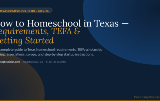 how to homeschool in Texas